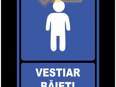 Semn pentru vestiar baieti